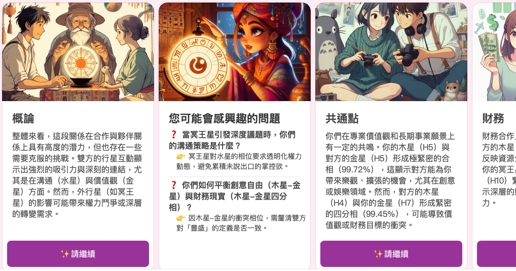 雙人合盤：AI 解析的概論、共通點與財務